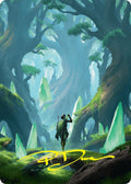 Image for Forest Art Card (25/54) (Gold-Stamped Signature) (25) (Foundations) - Magic: The Gathering