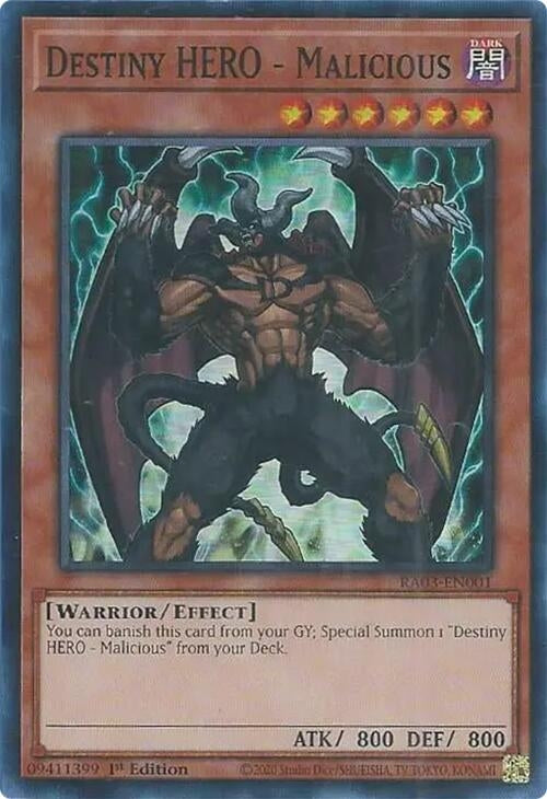 Image for Destiny HERO - Malicious (RA03-EN001) - YuGiOh