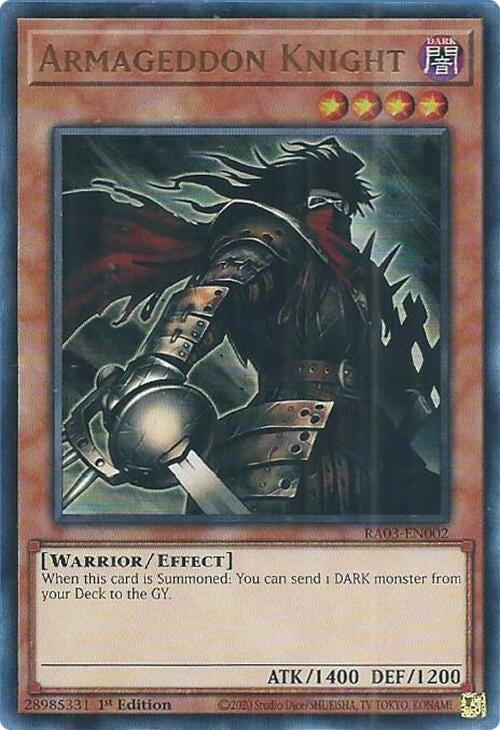 Image for Armageddon Knight (UR) (RA03-EN002) - YuGiOh