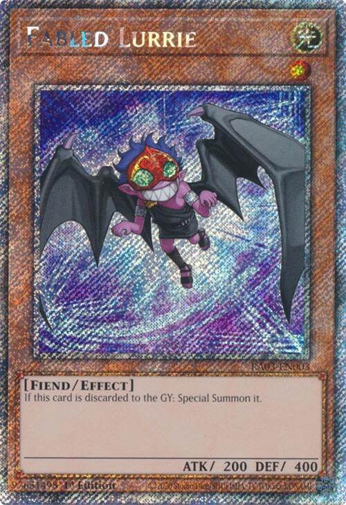 Fabled Lurrie (Platinum Secret Rare) (RA03-EN003)