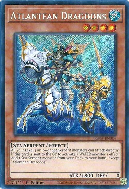 Image for Atlantean Dragoons (Secret Rare) (RA03-EN006) - YuGiOh