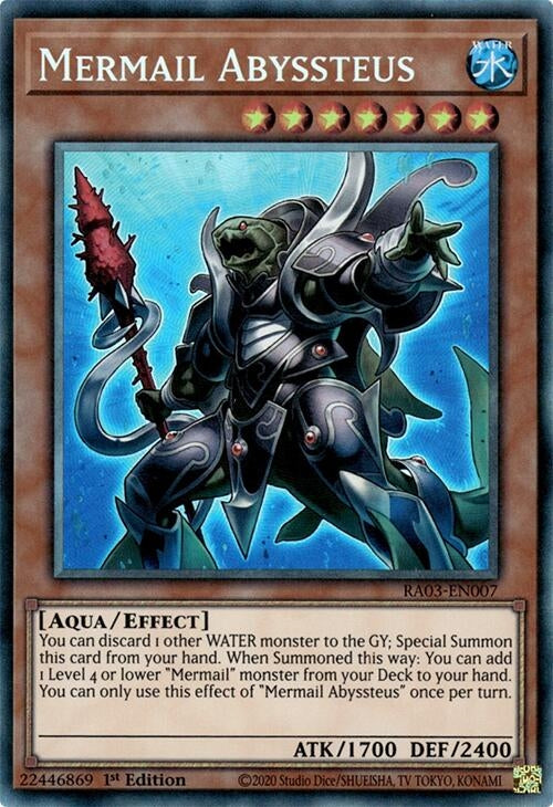 Image for Mermail Abyssteus (PCR) (RA03-EN007) - YuGiOh