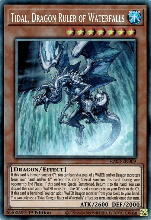 Image for Tidal, Dragon Ruler of Waterfalls (PCR) (RA03-EN009) - YuGiOh