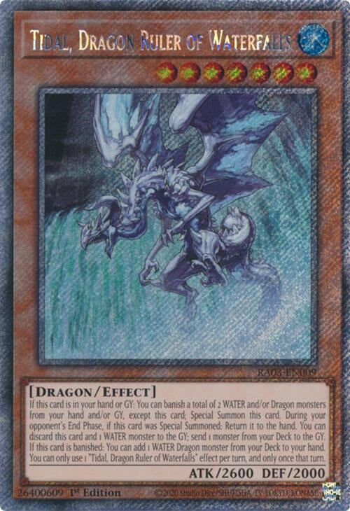 Tidal, Dragon Ruler of Waterfalls (Platinum Secret Rare) (RA03-EN009)