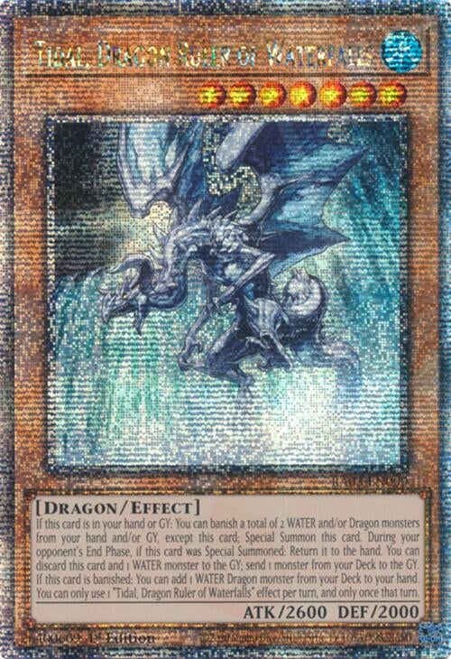 Image for Tidal, Dragon Ruler of Waterfalls (Quarter Century Secret Rare) (RA03-EN009) - YuGiOh