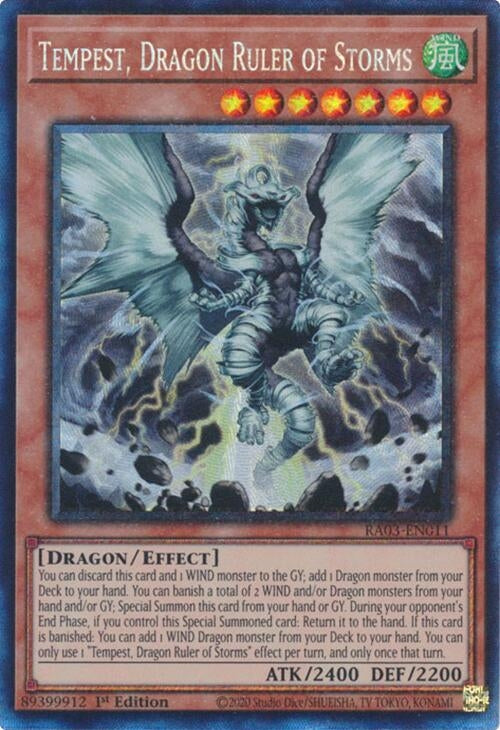 Image for Tempest, Dragon Ruler of Storms (PCR) (RA03-EN011) - YuGiOh