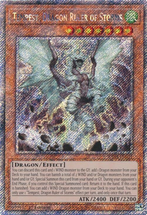 Tempest, Dragon Ruler of Storms (Platinum Secret Rare) (RA03-EN011)