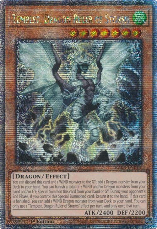 Image for Tempest, Dragon Ruler of Storms (Quarter Century Secret Rare) (RA03-EN011) - YuGiOh