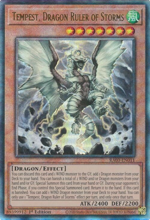 Tempest, Dragon Ruler of Storms (PUR) (RA03-EN011)