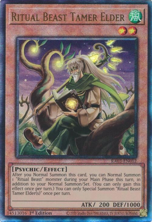 Ritual Beast Tamer Elder (PUR) (RA03-EN012)