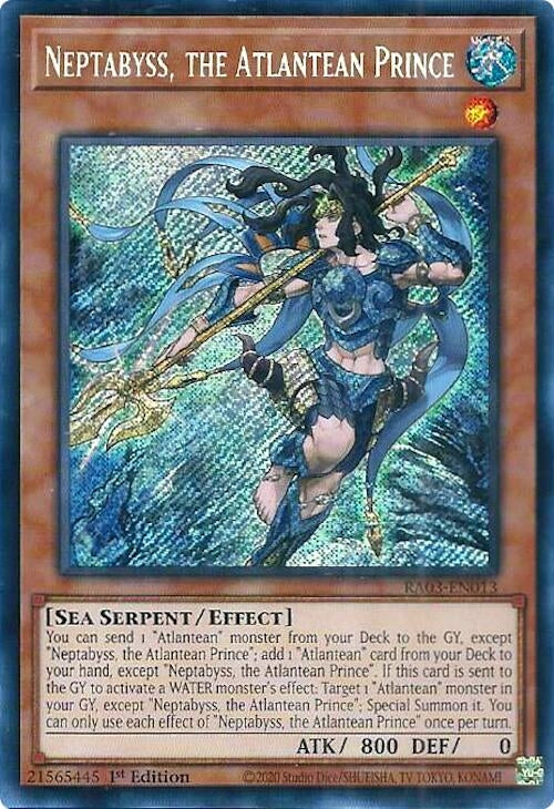 Image for Neptabyss, the Atlantean Prince (Secret Rare) (RA03-EN013) - YuGiOh