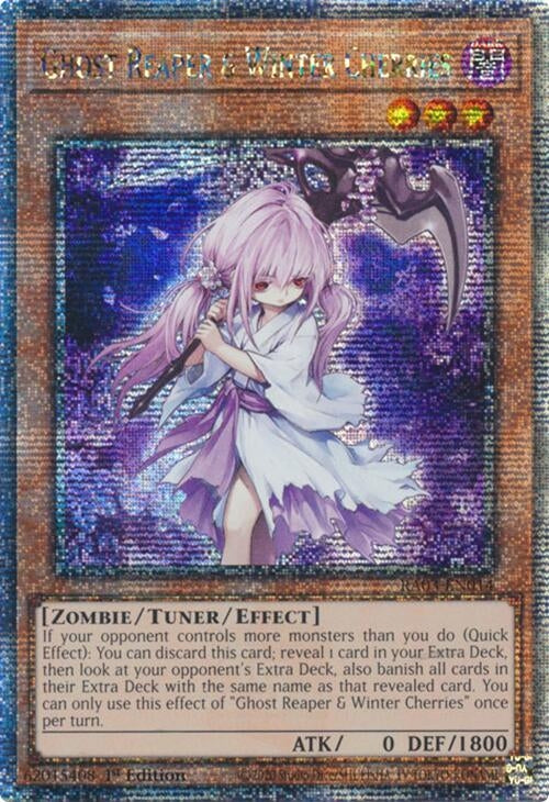 Image for Ghost Reaper & Winter Cherries (Quarter Century Secret Rare) (RA03-EN014) - YuGiOh