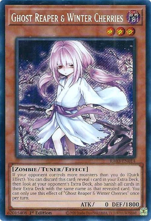Image for Ghost Reaper & Winter Cherries (Alternate Art) (Secret Rare) (RA03-EN014) - YuGiOh