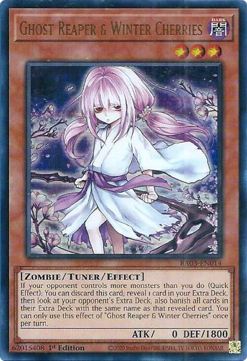 Image for Ghost Reaper & Winter Cherries (Alternate Art) (UR) (RA03-EN014) - YuGiOh