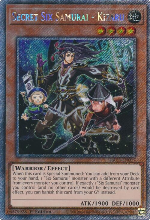 Secret Six Samurai - Kizaru (Platinum Secret Rare) (RA03-EN017)