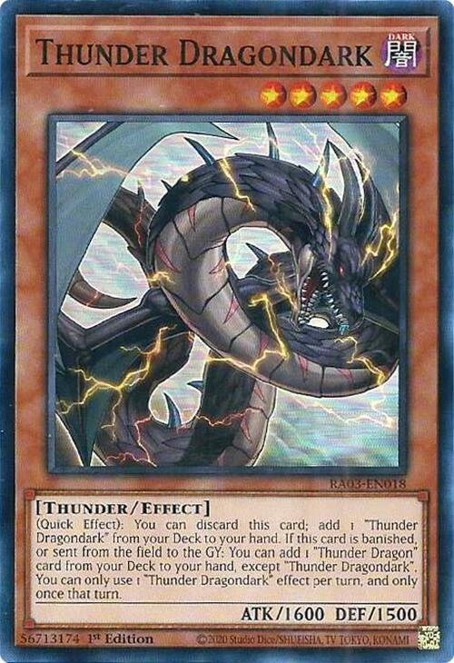 Image for Thunder Dragondark (RA03-EN018) - YuGiOh