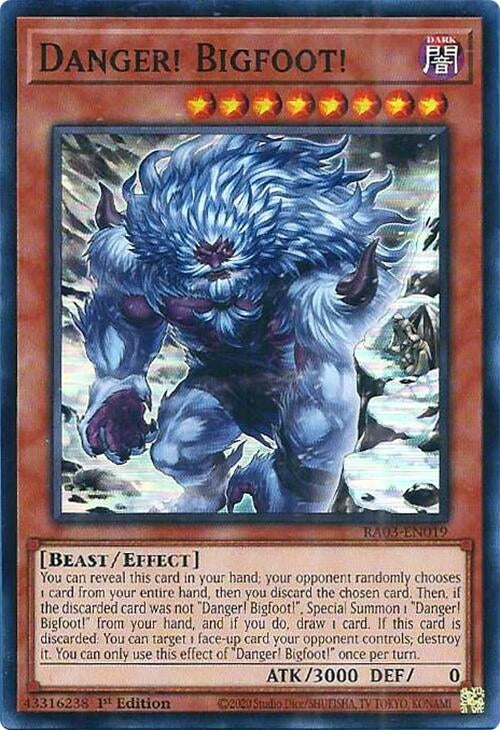 Image for Danger! Bigfoot! (Alternate Art) (RA03-EN019) - YuGiOh