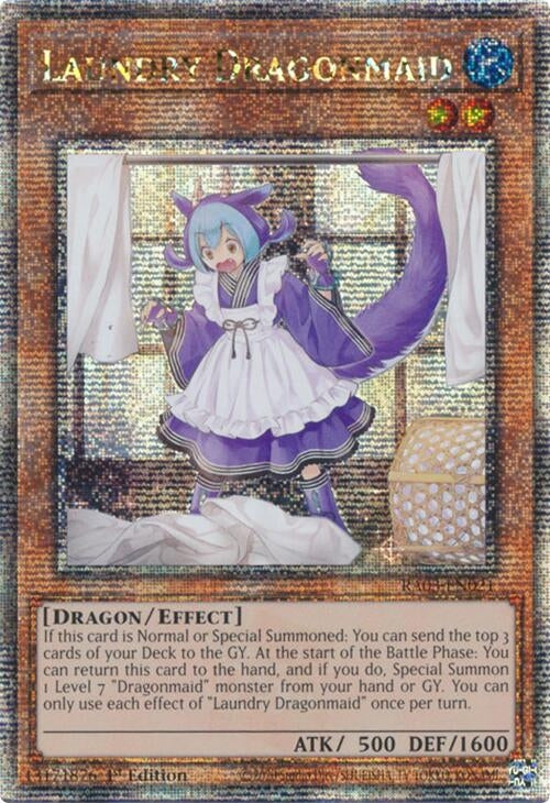 Image for Laundry Dragonmaid (Quarter Century Secret Rare) (RA03-EN021) - YuGiOh