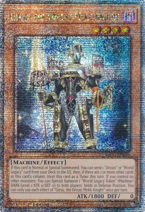 Image for Girsu, the Orcust Mekk-Knight (Quarter Century Secret Rare) (RA03-EN026) - YuGiOh