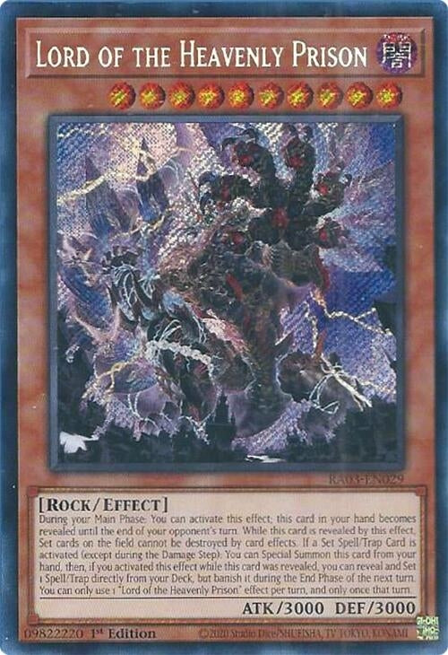 Image for Lord of the Heavenly Prison (Secret Rare) (RA03-EN029) - YuGiOh