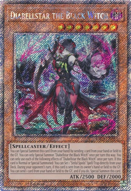 Diabellstar the Black Witch (Platinum Secret Rare) (RA03-EN032)