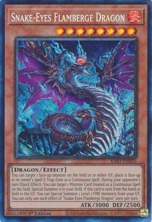 Image for Snake-Eyes Flamberge Dragon (PCR) (RA03-EN033) - YuGiOh