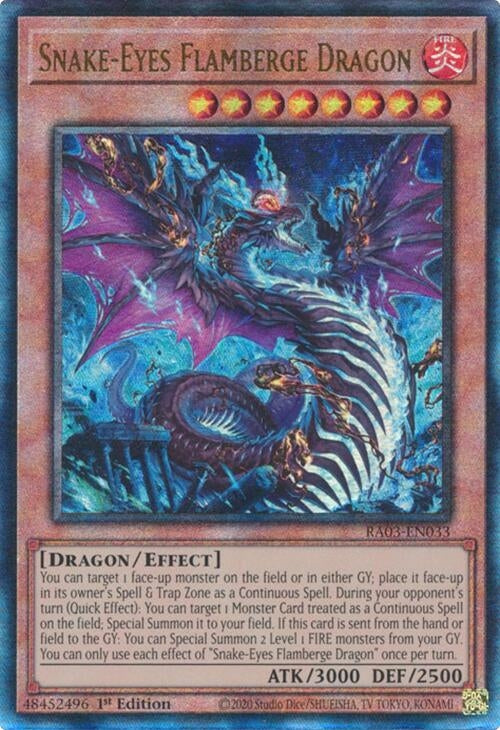 Snake-Eyes Flamberge Dragon (PUR) (RA03-EN033)