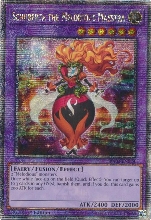 Image for Schuberta the Melodious Maestra (Quarter Century Secret Rare) (RA03-EN034) - YuGiOh