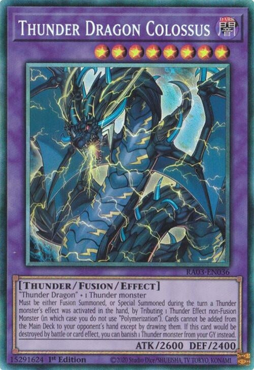 Image for Thunder Dragon Colossus (PCR) (RA03-EN036) - YuGiOh