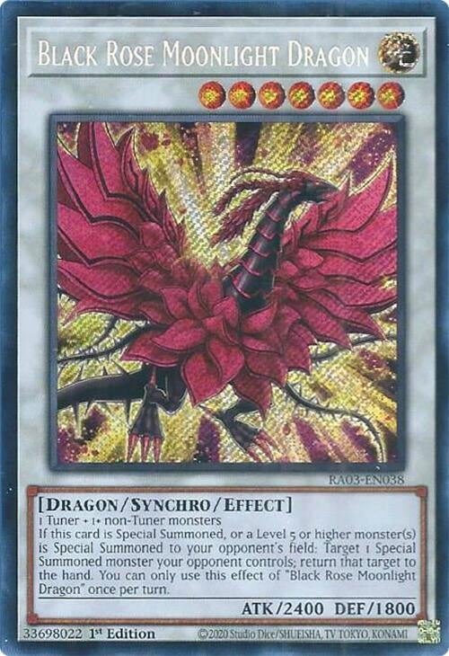 Image for Black Rose Moonlight Dragon (Secret Rare) (RA03-EN038) - YuGiOh