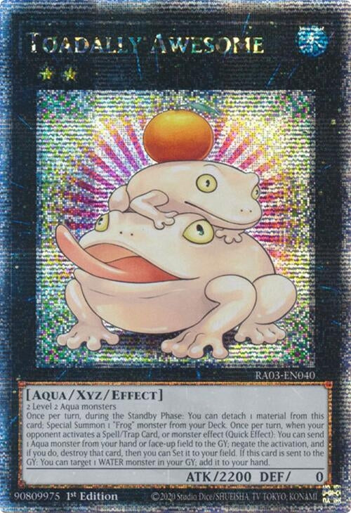 Image for Toadally Awesome (Quarter Century Secret Rare) (RA03-EN040) - YuGiOh