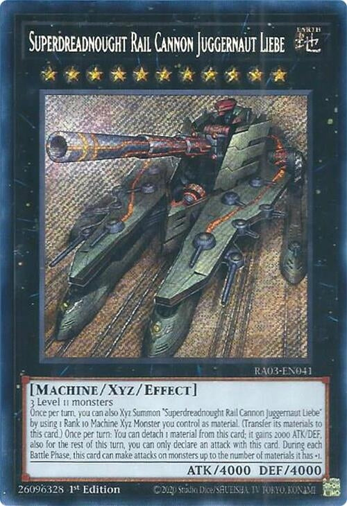 Image for Superdreadnought Rail Cannon Juggernaut Liebe (Secret Rare) (RA03-EN041) - YuGiOh