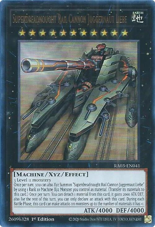 Image for Superdreadnought Rail Cannon Juggernaut Liebe (UR) (RA03-EN041) - YuGiOh