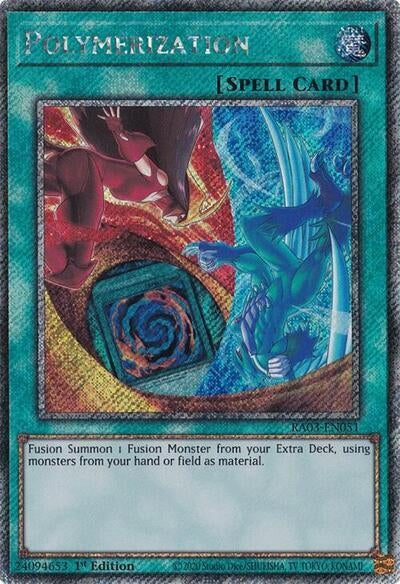 Polymerization (B) (HERO Art) (Platinum Secret Rare) (RA03-EN051)