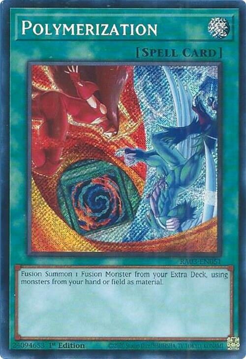 Image for Polymerization (B) (HERO Art) (Secret Rare) (RA03-EN051) - YuGiOh