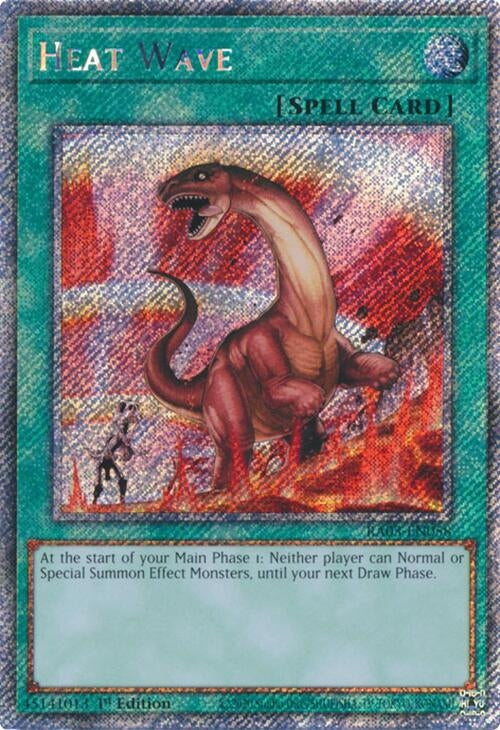 Heat Wave (Platinum Secret Rare) (RA03-EN058)