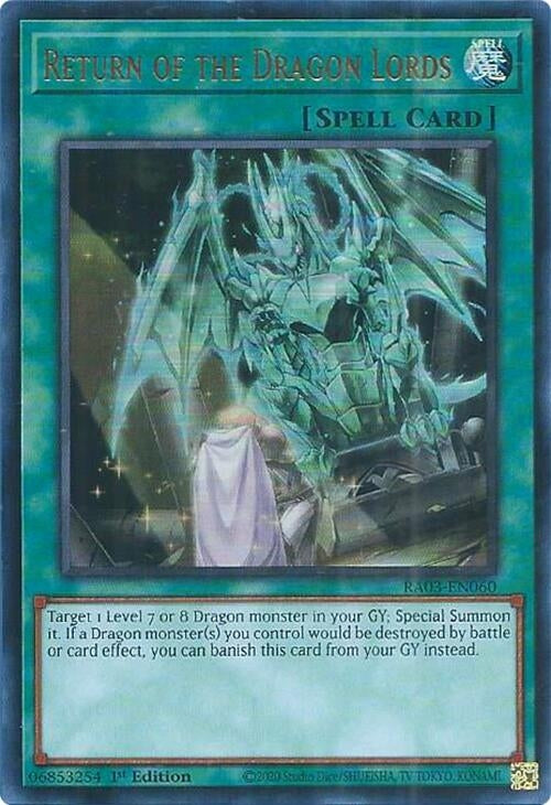 Image for Return of the Dragon Lords (UR) (RA03-EN060) - YuGiOh