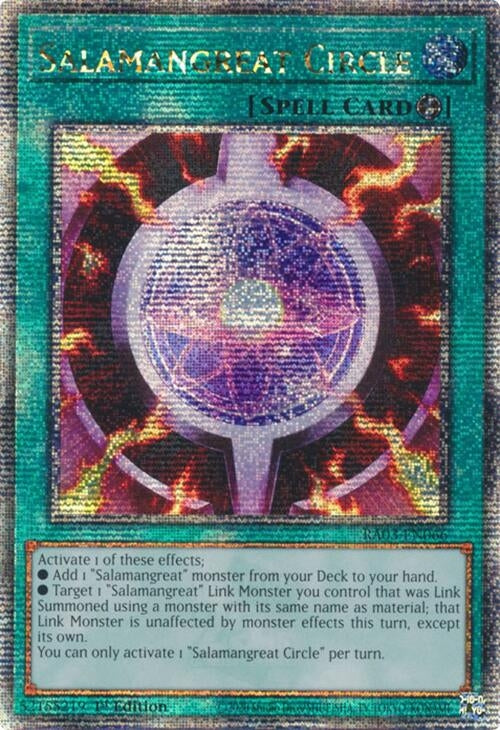 Image for Salamangreat Circle (Quarter Century Secret Rare) (RA03-EN066) - YuGiOh