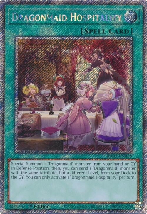 Dragonmaid Hospitality (Platinum Secret Rare) (RA03-EN068)