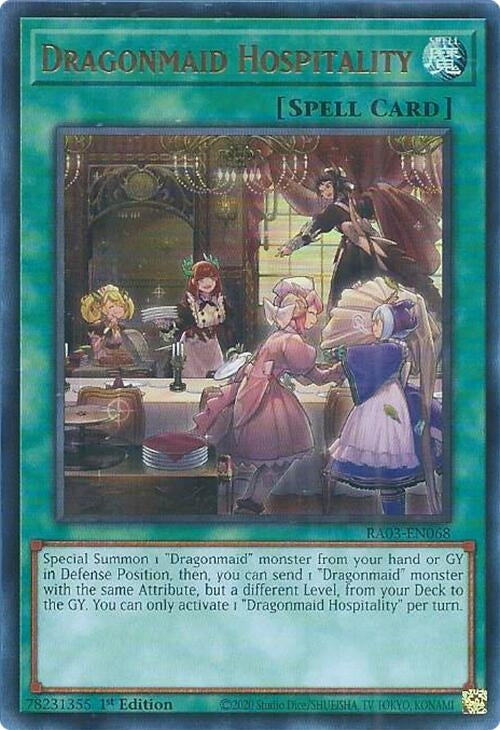 Image for Dragonmaid Hospitality (UR) (RA03-EN068) - YuGiOh