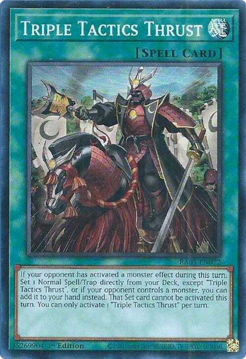 Image for Triple Tactics Thrust (RA03-EN072) - YuGiOh