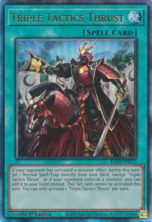 Triple Tactics Thrust (PUR) (RA03-EN072)