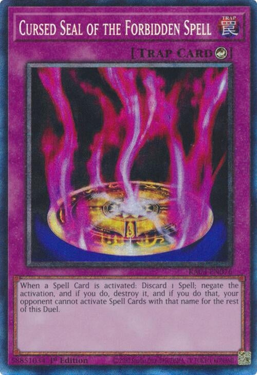 Image for Cursed Seal of the Forbidden Spell (PCR) (RA03-EN076) - YuGiOh