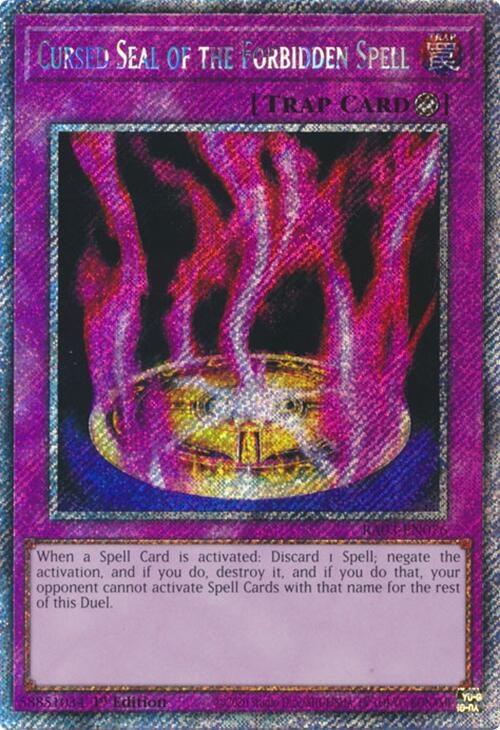 Cursed Seal of the Forbidden Spell (Platinum Secret Rare) (RA03-EN076)