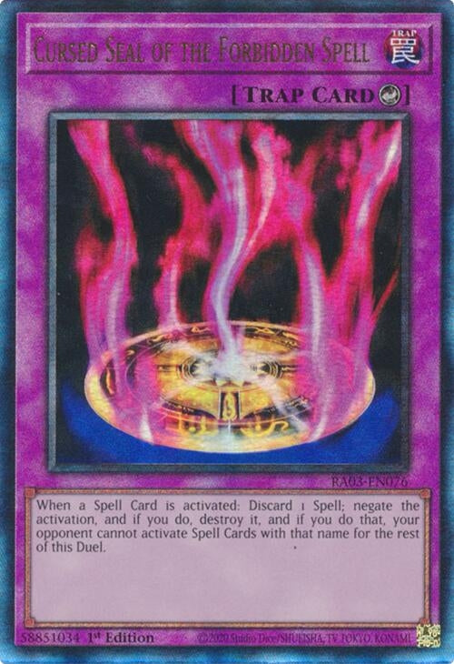 Cursed Seal of the Forbidden Spell (PUR) (RA03-EN076)