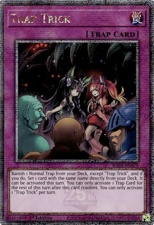 Image for Trap Trick (Quarter Century Secret Rare) (RA03-EN078) - YuGiOh