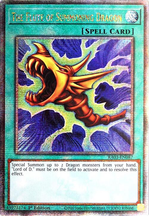 Image for The Flute of Summoning Dragon (Quarter Century Secret Rare) (RA03-EN087) - YuGiOh