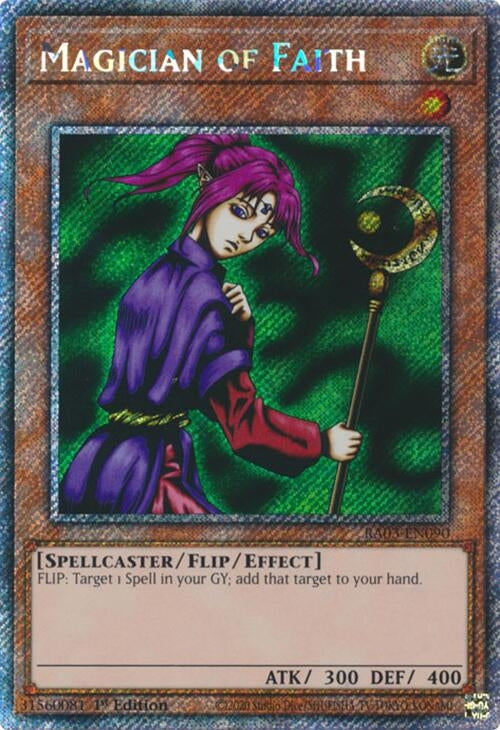 Magician of Faith (Platinum Secret Rare) (RA03-EN090)