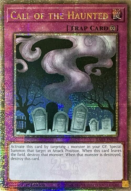 Image for Call of the Haunted (Quarter Century Secret Rare) (RA03-EN108) - YuGiOh