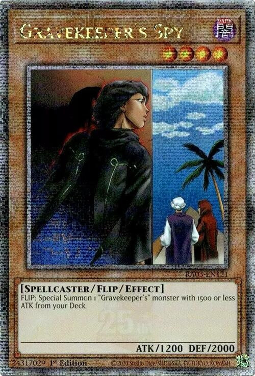 Image for Gravekeeper's Spy (Quarter Century Secret Rare) (RA03-EN121) - YuGiOh